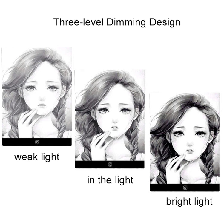 A5 LED Photocopying Table Drawing Board Children Light-Transmitting Copying Table Brightness Adjustable Night Light Notepad Toy