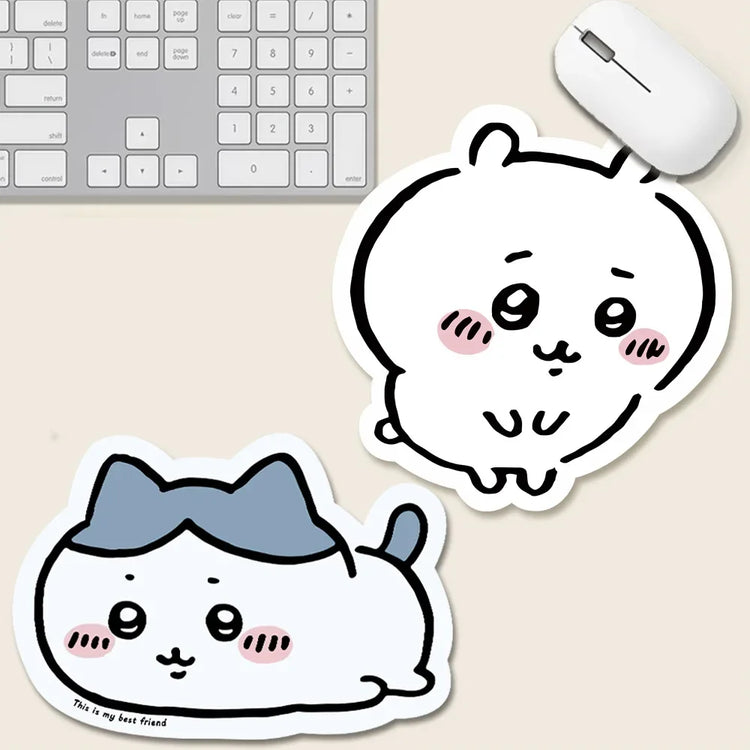 Cute Cartoon jiyi Usagi Hachiware Special-Shaped Leather Mouse Pad Game Rubber Pad Desk Mat Office Supplies Children Gift