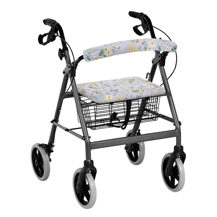Coloranimal Sunflower 2 Pieces Set Walker Seat Cover Walker Seat Cushion Cover for Women Friends Street Scenes