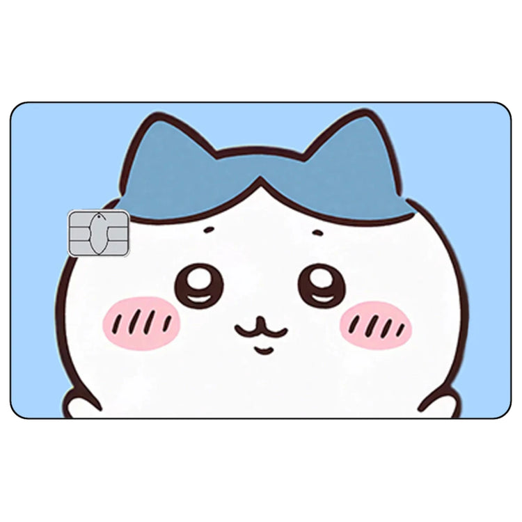 Kawaii Chiikawas Credit Card Skin Sticker Cute Cartoon Stickers for VISA JCB Mastercard and Other IC Bank Card Decorations