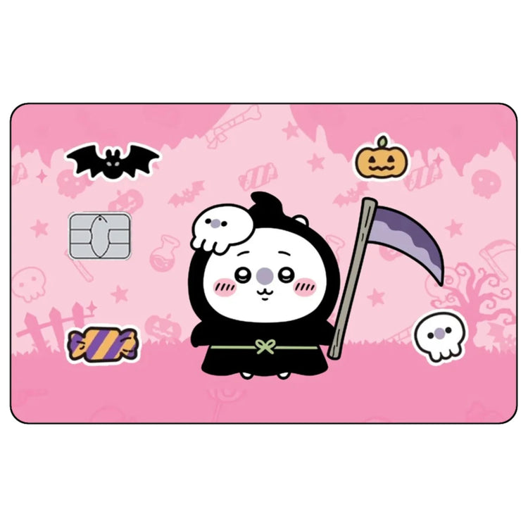 Kawaii Chiikawas Credit Card Skin Sticker Cute Cartoon Stickers for VISA JCB Mastercard and Other IC Bank Card Decorations