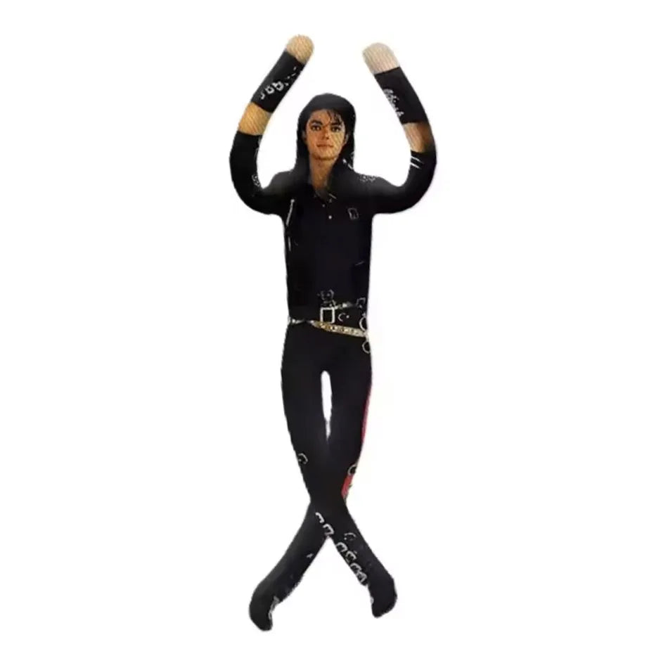 Hot Sale Michael Jackson Cosplay Prop Doll Plush Stuffed Figure Dolls Room Decoration Abstract Joint Mobility Props Gift