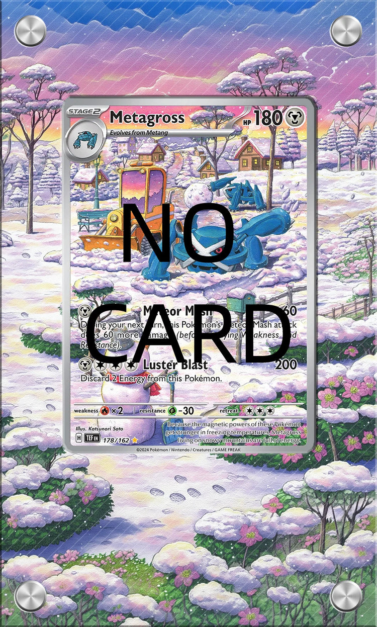 High-definition Transparent PTCG Anime Card Acrylic Screw Frame Collectible Display Protection Box Card Not Included