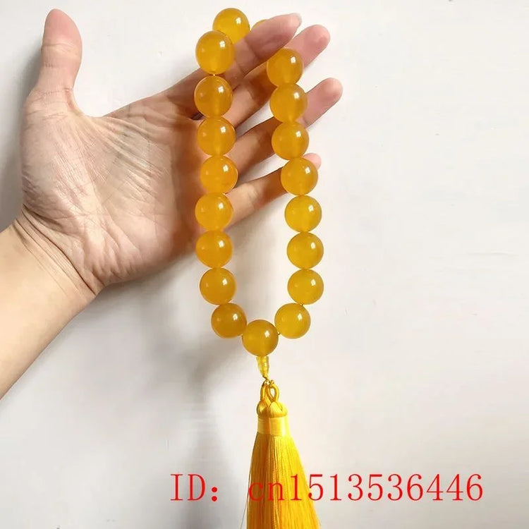 Green Jade Stone 12mm Beads Tassel Bracelet Necklace Tibetan Buddhist Mala Buddha Charm Rosary Yoga Men Woman Jewelry Customized