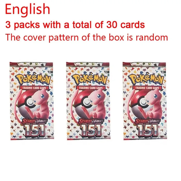 360Pcs TCG Scarlet & Violet 151 Booster Bundle Gift English Edition Trading Cards Anime Collection Card Toy Gift
