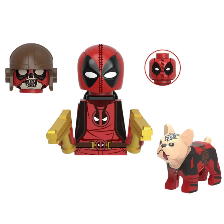 Blind Box Mini Building Blocks KDL851 Figures Big Goblin Spiderman Iron Man Venom Captain Hawk Deadpool Armor Christmas Gift Toy