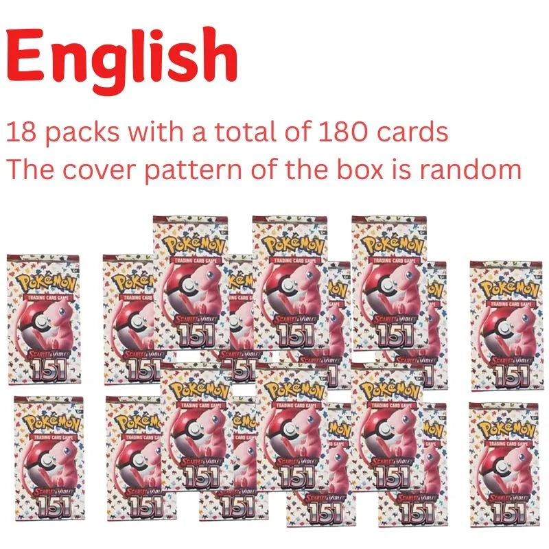 360Pcs TCG Scarlet & Violet 151 Booster Bundle Gift English Edition Trading Cards Anime Collection Card Toy Gift