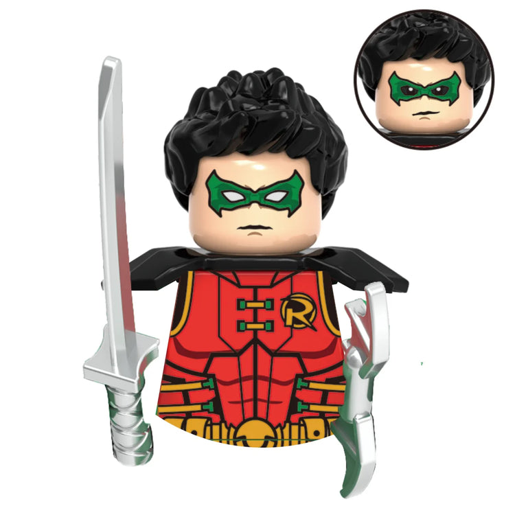 Blind Box Mini Building Blocks G0189 Figures Big Goblin Spiderman Iron Man Venom Captain Hawk Deadpool Armor Christmas Gifts Toy