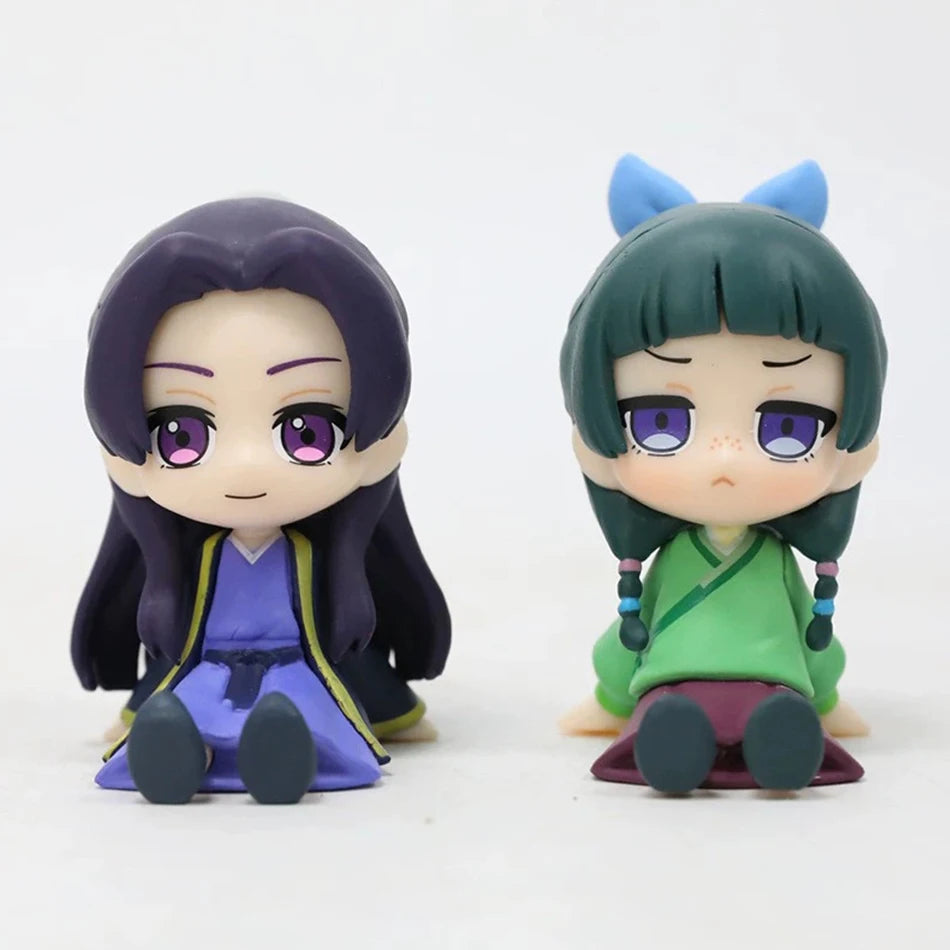 Q Version The Apothecary Diaries Maomao Jinshi Mini Figure Anime Periphery Kawaii Sitting Toys Desktop Car Ornaments Model Gifts