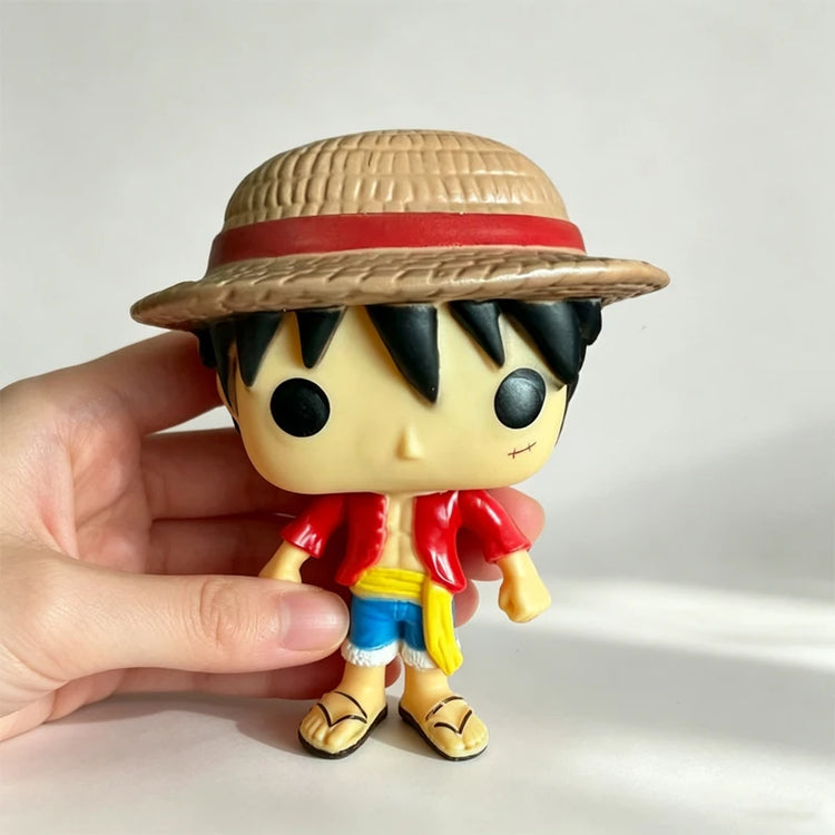 One‑Piece Anime Vinyl Figure Doll Cute Pirate Character Collectible Figurine Desktop Ornament Gift For Manga Fans Youth Decor