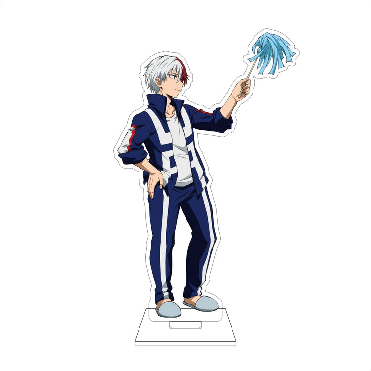 16CM Anime My Hero Academia‌ Cosplay Acrylic Figure Stand OCHACO URARAKA Todoroki Shoto Midoriya Izuku Ornaments Gift