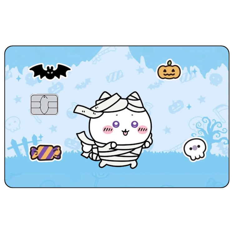Kawaii Chiikawas Credit Card Skin Sticker Cute Cartoon Stickers for VISA JCB Mastercard and Other IC Bank Card Decorations