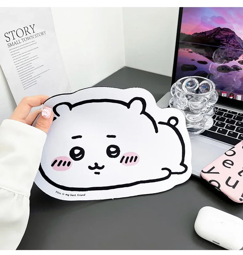 Cute Cartoon jiyi Usagi Hachiware Special-Shaped Leather Mouse Pad Game Rubber Pad Desk Mat Office Supplies Children Gift
