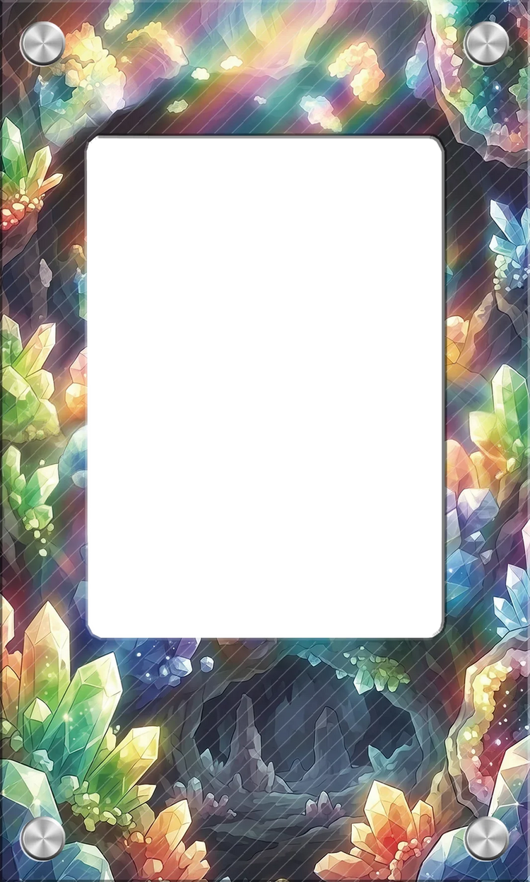 Exquisite Solid Acrylic Display Brick 63x88mm TCG PTCG Mountain Backdrop Showcase for Hobby Enthusiasts No Card