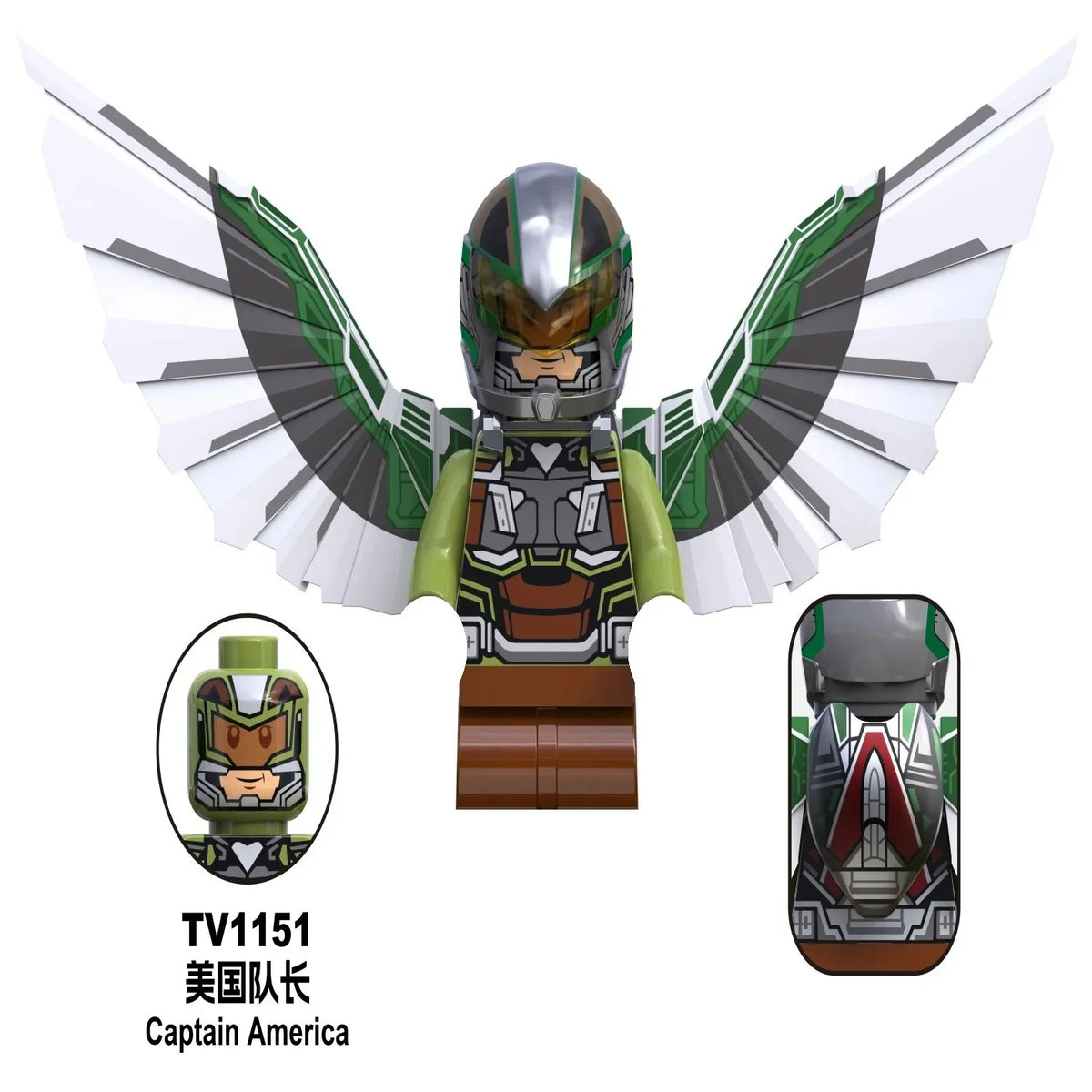 Blind Box Mini Building Blocks G0190 Figures Big Goblin Spiderman Iron Man Venom Captain Hawk Deadpool Armor Christmas Gift Toy