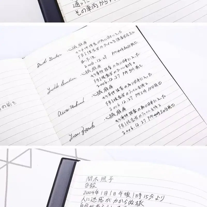 Death Note Anime Notebook, Light Yagami Character Prop Book, Collector's Item for Fans, Manga Replica Diary