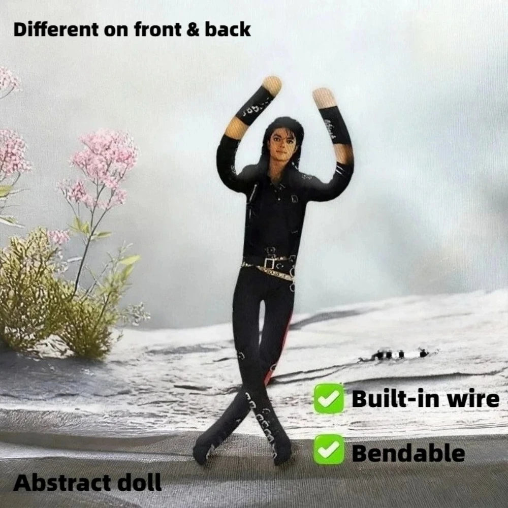 Michael Jackson Movable Joint Plush Stuffed Doll Anime Cosplay Prop Action Figure Home Room Decoration Collectible Gift for Fans