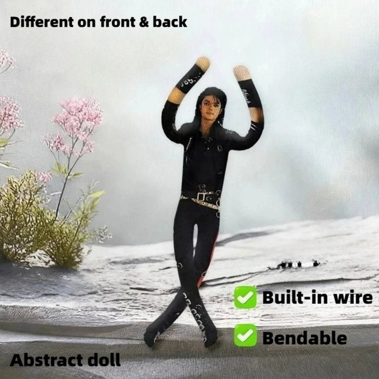 Michael Jackson Movable Joint Plush Stuffed Doll Anime Cosplay Prop Action Figure Home Room Decoration Collectible Gift for Fans