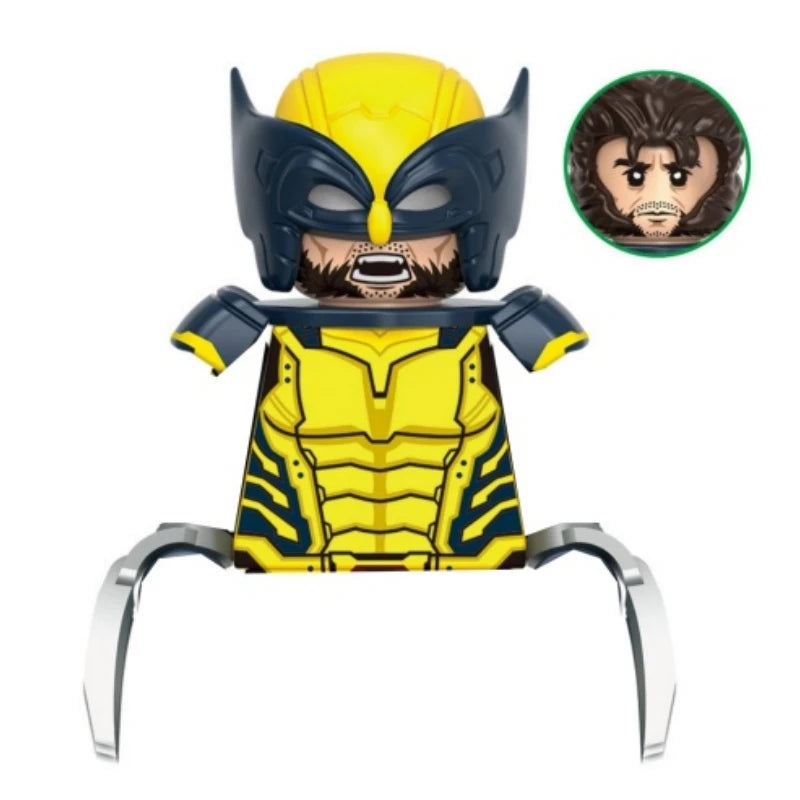 Blind Box Mini Building Blocks KDL851 Figures Big Goblin Spiderman Iron Man Venom Captain Hawk Deadpool Armor Christmas Gift Toy
