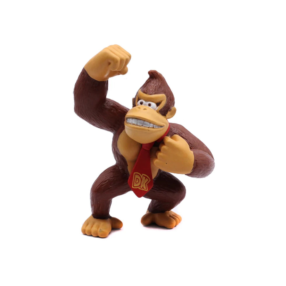 # 6pcs/set Super M Bros PVC Action Figure Toys Dolls Model Set Luigi Yoshi Donkey Kong Mushroom For Kids Birthday Gifts