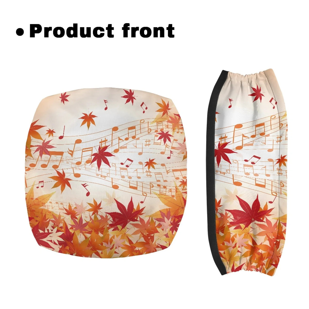 Coloranimal Autumn Dog 2 Pcs Walker Seat Covers Easy to Clean Rollator Walker Seat Back Cover for Men
