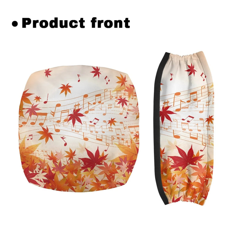 Coloranimal Autumn Dog 2 Pcs Walker Seat Covers Easy to Clean Rollator Walker Seat Back Cover for Men