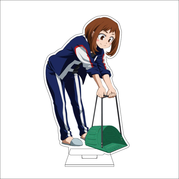 16CM Anime My Hero Academia‌ Cosplay Acrylic Figure Stand OCHACO URARAKA Todoroki Shoto Midoriya Izuku Ornaments Gift