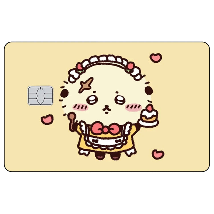 Kawaii Chiikawas Credit Card Skin Sticker Cute Cartoon Stickers for VISA JCB Mastercard and Other IC Bank Card Decorations