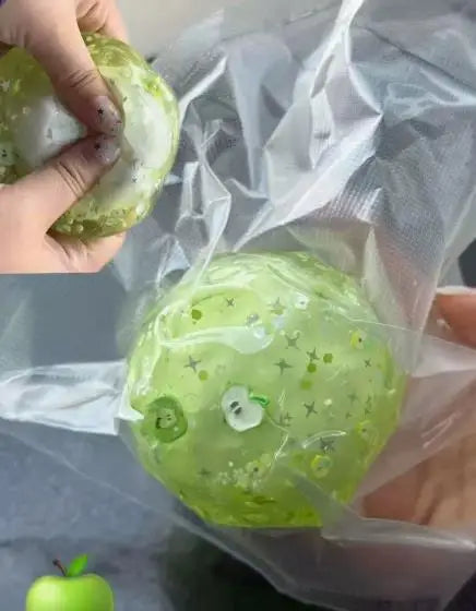 Crispy Squishy Ball Cracking Wax Crunchy Stress Ball ASMR Sound of Stepping on Snow Anti Stress Relief Fidget Toys for Adults