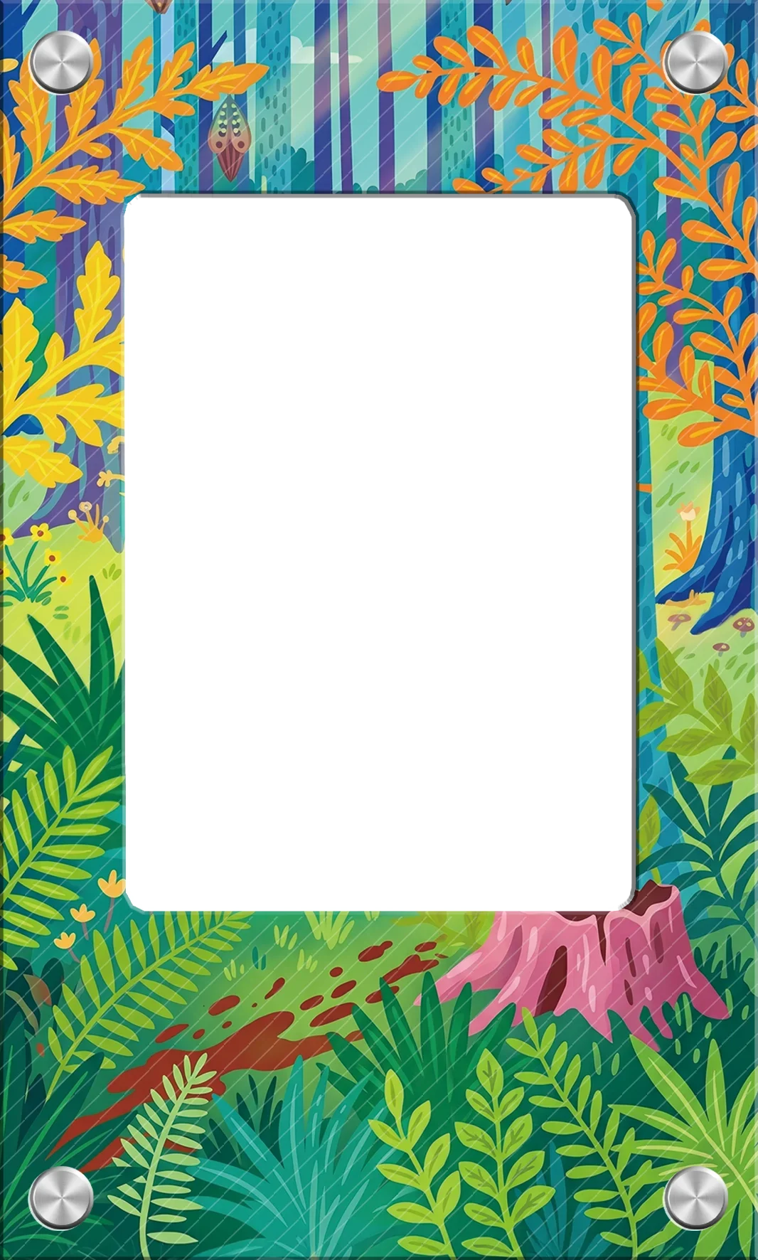 Exquisite Solid Acrylic Display Brick 63x88mm TCG PTCG Mountain Backdrop Showcase for Hobby Enthusiasts No Card