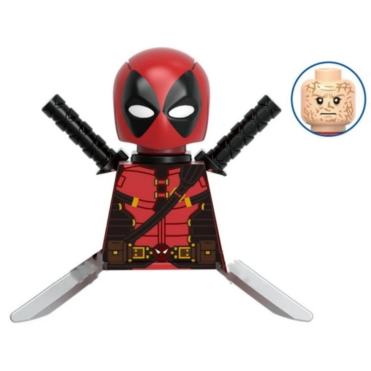 Blind Box Mini Building Blocks KDL851 Figures Big Goblin Spiderman Iron Man Venom Captain Hawk Deadpool Armor Christmas Gift Toy