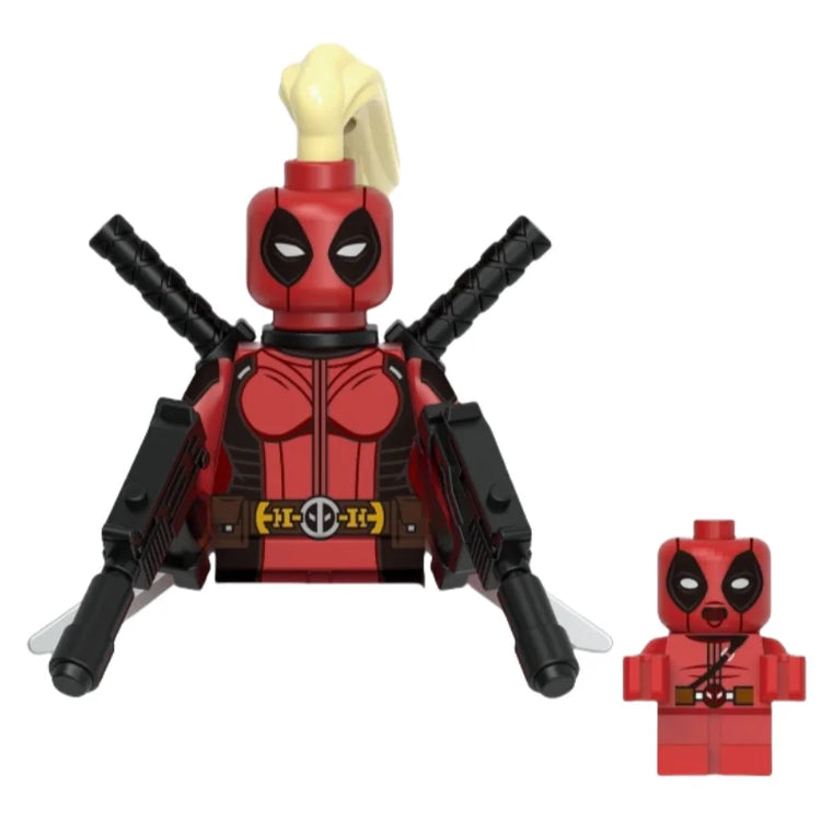 Blind Box Mini Building Blocks KDL851 Figures Big Goblin Spiderman Iron Man Venom Captain Hawk Deadpool Armor Christmas Gift Toy