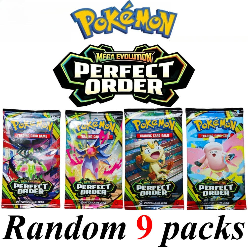 Pokémon Mega Evolution Perfect Order Series Booster Box Bundle Rare Holo Trading Cards Collectible Set for TCG Players