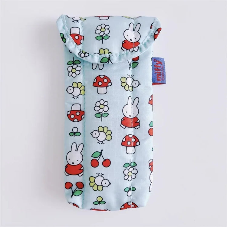 Kawaii Miffy Magnetic Attraction Storage Bag Cute Cartoon Rabbit Protective Bag with Gift for Children