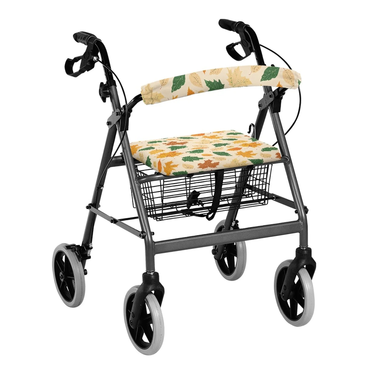Coloranimal Adjustable Waterproof 2 Pcs Walker Seat Cover for Womens for Streets Cherry Blossom