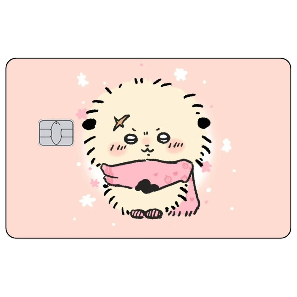 Kawaii Chiikawas Credit Card Skin Sticker Cute Cartoon Stickers for VISA JCB Mastercard and Other IC Bank Card Decorations