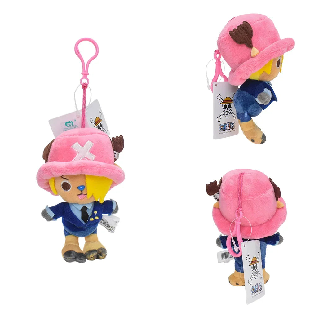 One Piece Original Plush Keychain Doll 12cm Laboon Luffy Tony Chopper Laboon Sabo Soft Stuffed Toy Backpack Ornaments Toy