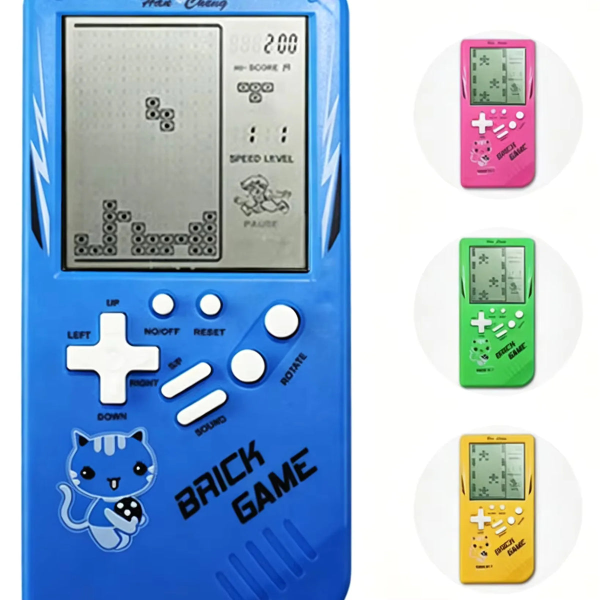 Classic Retro Handheld Game Console Large Screen Electronic Puzzle Game Toy for Kids