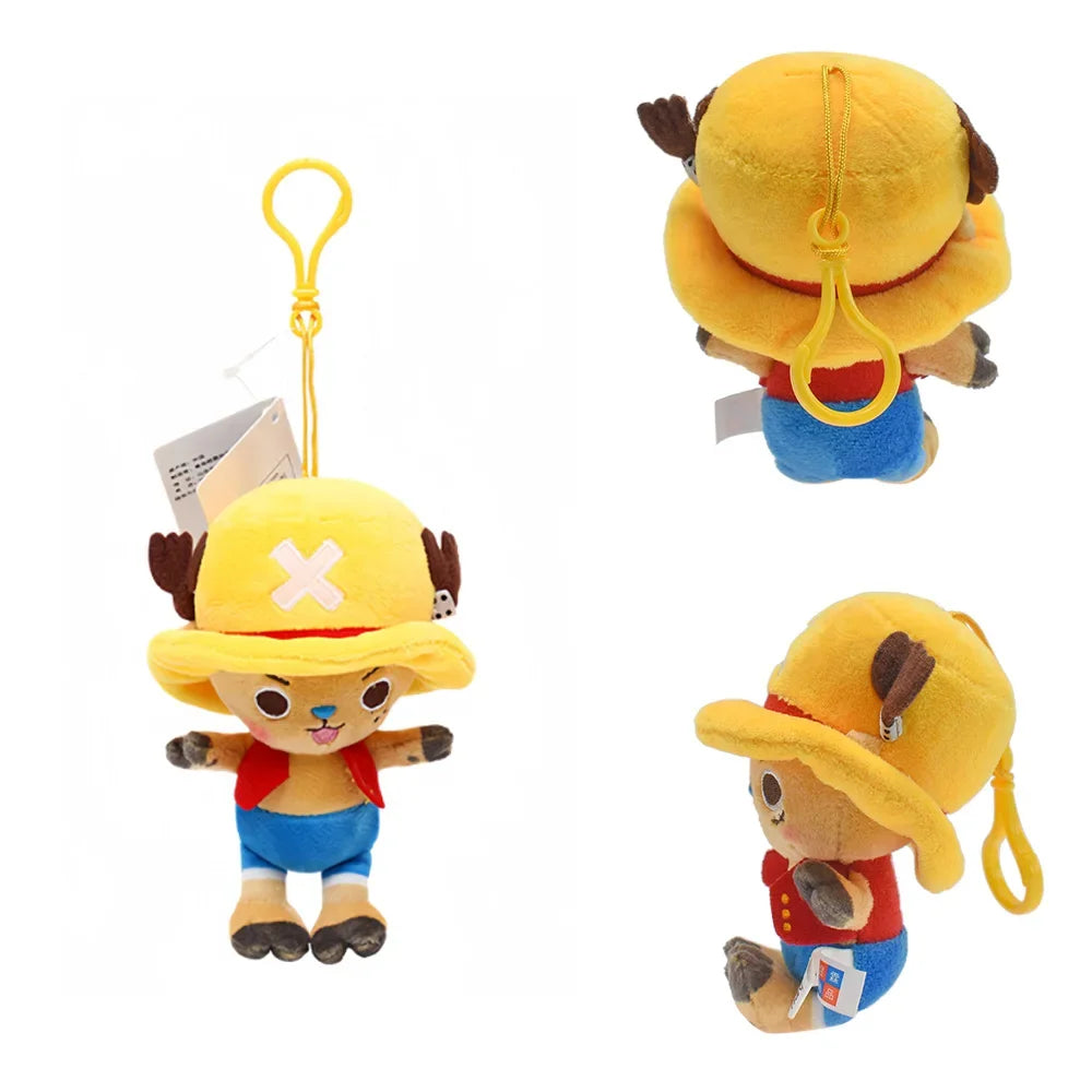 One Piece Original Plush Keychain Doll 12cm Laboon Luffy Tony Chopper Laboon Sabo Soft Stuffed Toy Backpack Ornaments Toy