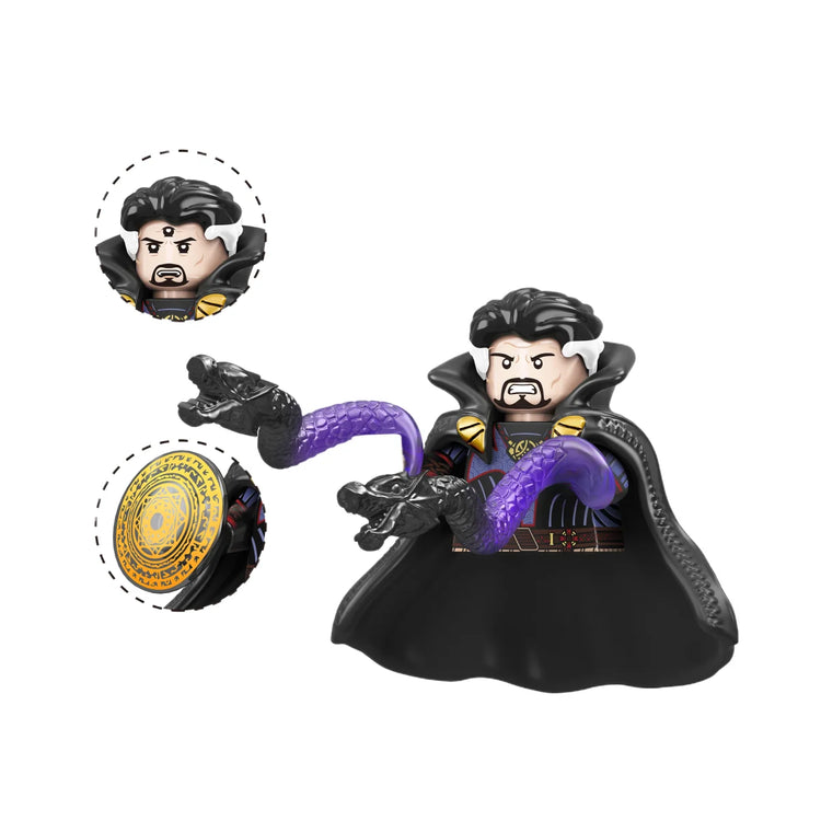 Blind Box Mini Building Blocks G0189 Figures Big Goblin Spiderman Iron Man Venom Captain Hawk Deadpool Armor Christmas Gifts Toy
