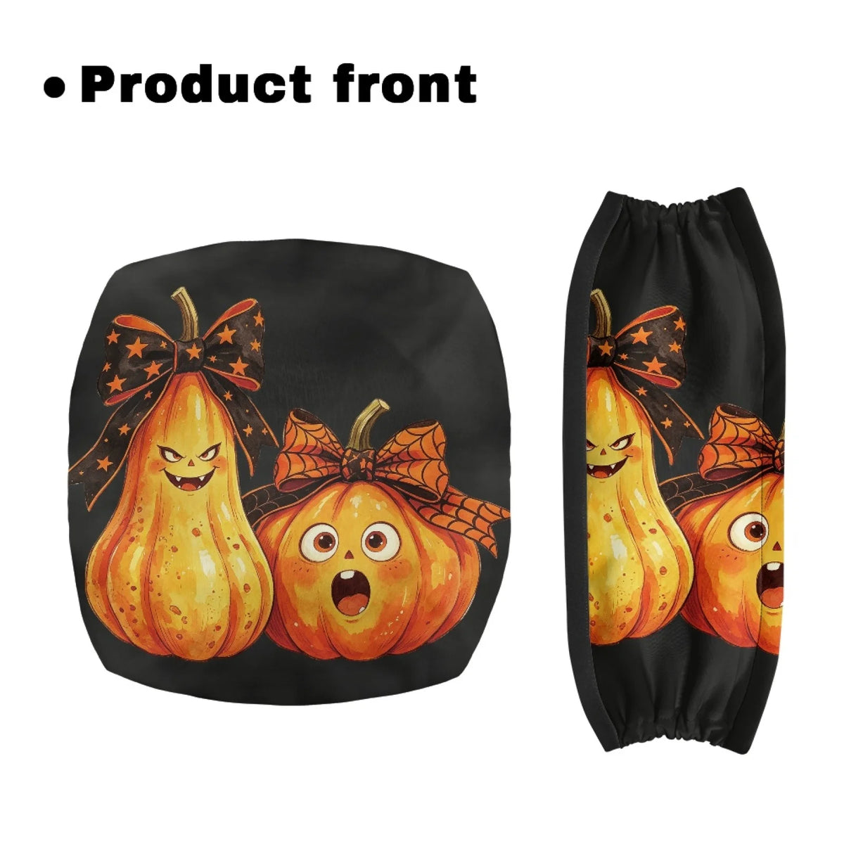 Coloranimal Washable Wasahable 2 Pcs Walker Seat Cover Replacement for Senior for Home Cartoon Pumpkin