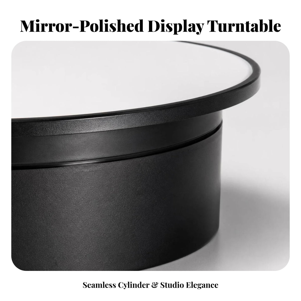 Electric Turntable with Mirror Top Adjustable Speed Turntable with Mirror Top Motorized Rotating Display Stand Silent