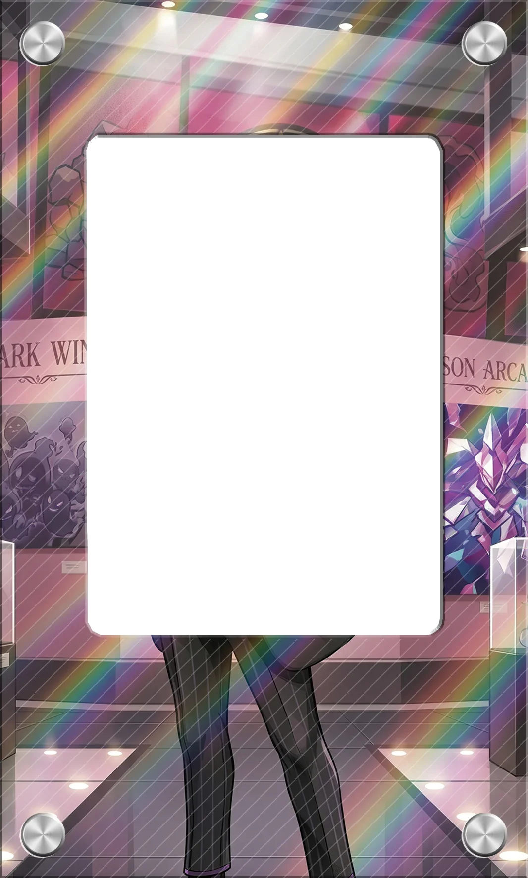Exquisite Solid Acrylic Display Brick 63x88mm TCG PTCG Mountain Backdrop Showcase for Hobby Enthusiasts No Card