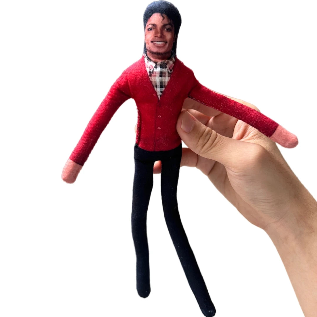 1-6pcs Style  Michael Jackson Cosplay Prop Doll Plush Stuffed Figure Dolls Room Decoration Abstract Joint Mobility Props Gift