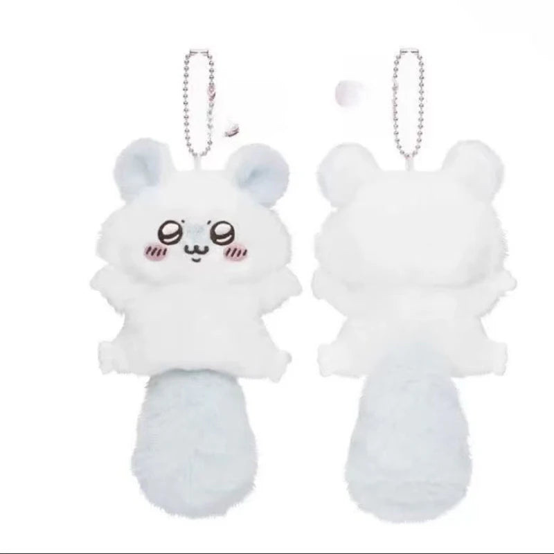 Anime Chikawass Cartoon Character Flying Squirrel Plush Keychain Doll School Bag Kawaii Bag Accessories Cute Plush Toy Girl Gift