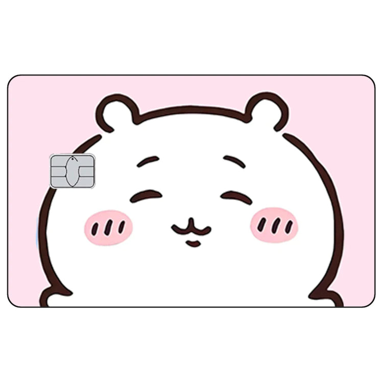 Kawaii Chiikawas Credit Card Skin Sticker Cute Cartoon Stickers for VISA JCB Mastercard and Other IC Bank Card Decorations