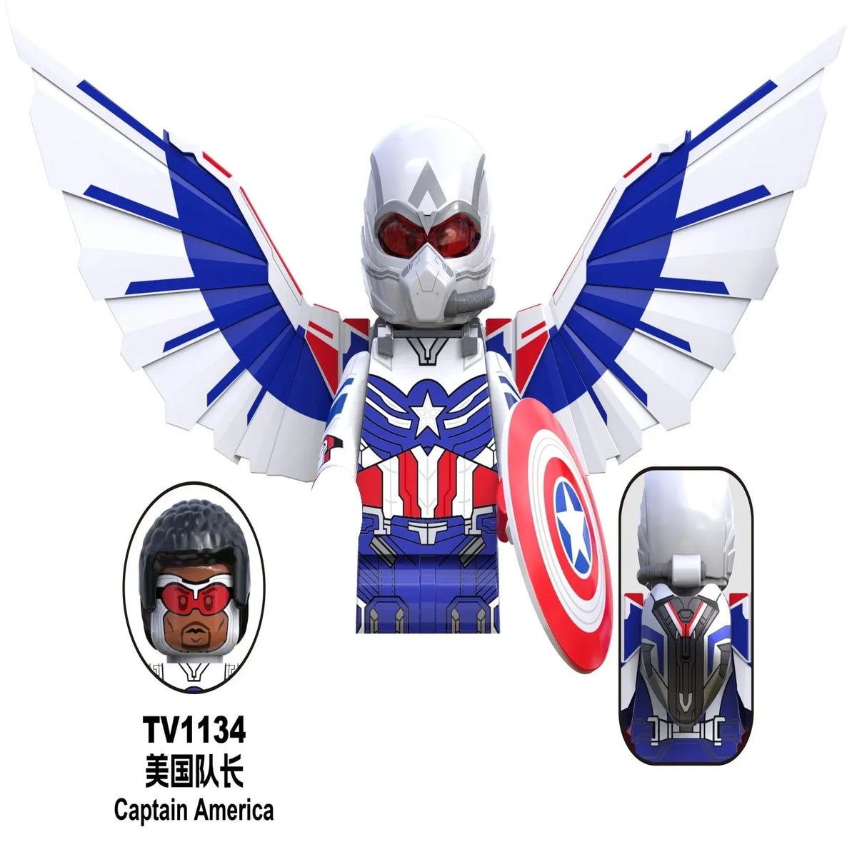 Blind Box Mini Building Blocks G0190 Figures Big Goblin Spiderman Iron Man Venom Captain Hawk Deadpool Armor Christmas Gift Toy
