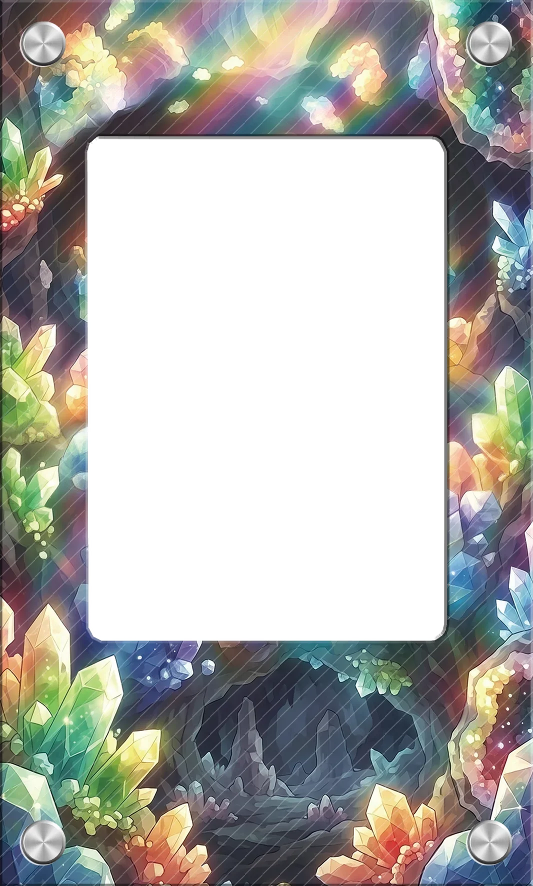 Exquisite Solid Acrylic Display Brick 63x88mm TCG PTCG Mountain Backdrop Showcase for Hobby Enthusiasts No Card
