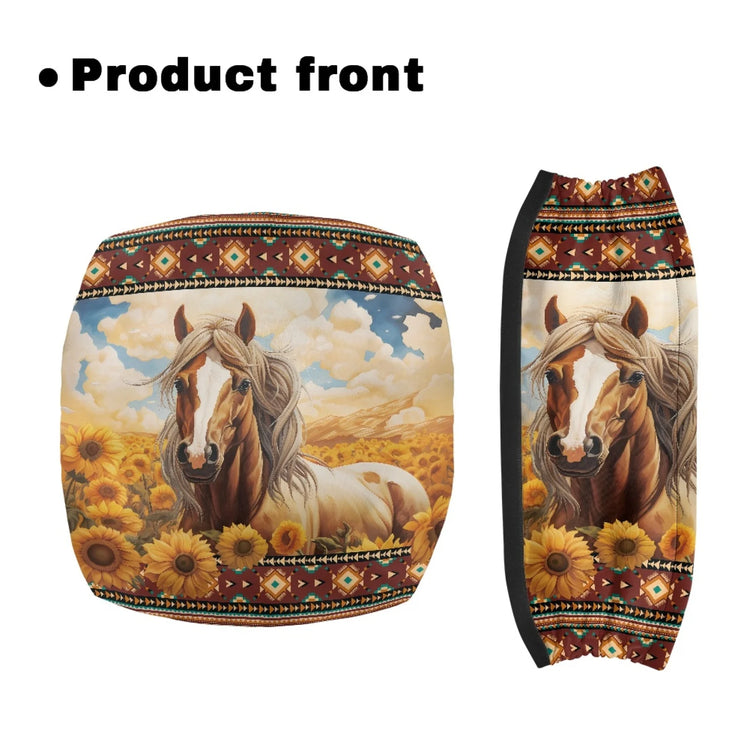 Coloranimal Sunflower 2 Pieces Set Walker Seat Cover Walker Seat Cushion Cover for Women Friends Street Scenes