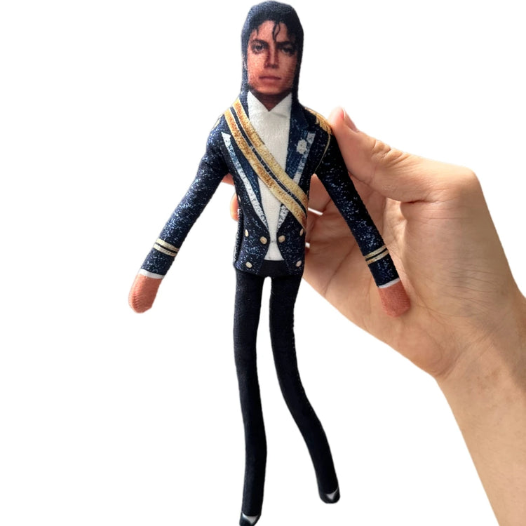 1-6pcs Style  Michael Jackson Cosplay Prop Doll Plush Stuffed Figure Dolls Room Decoration Abstract Joint Mobility Props Gift